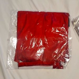 Brand new red and white shirt